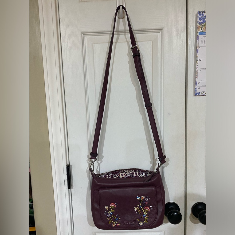 Vera Bradley crossbody leather purse